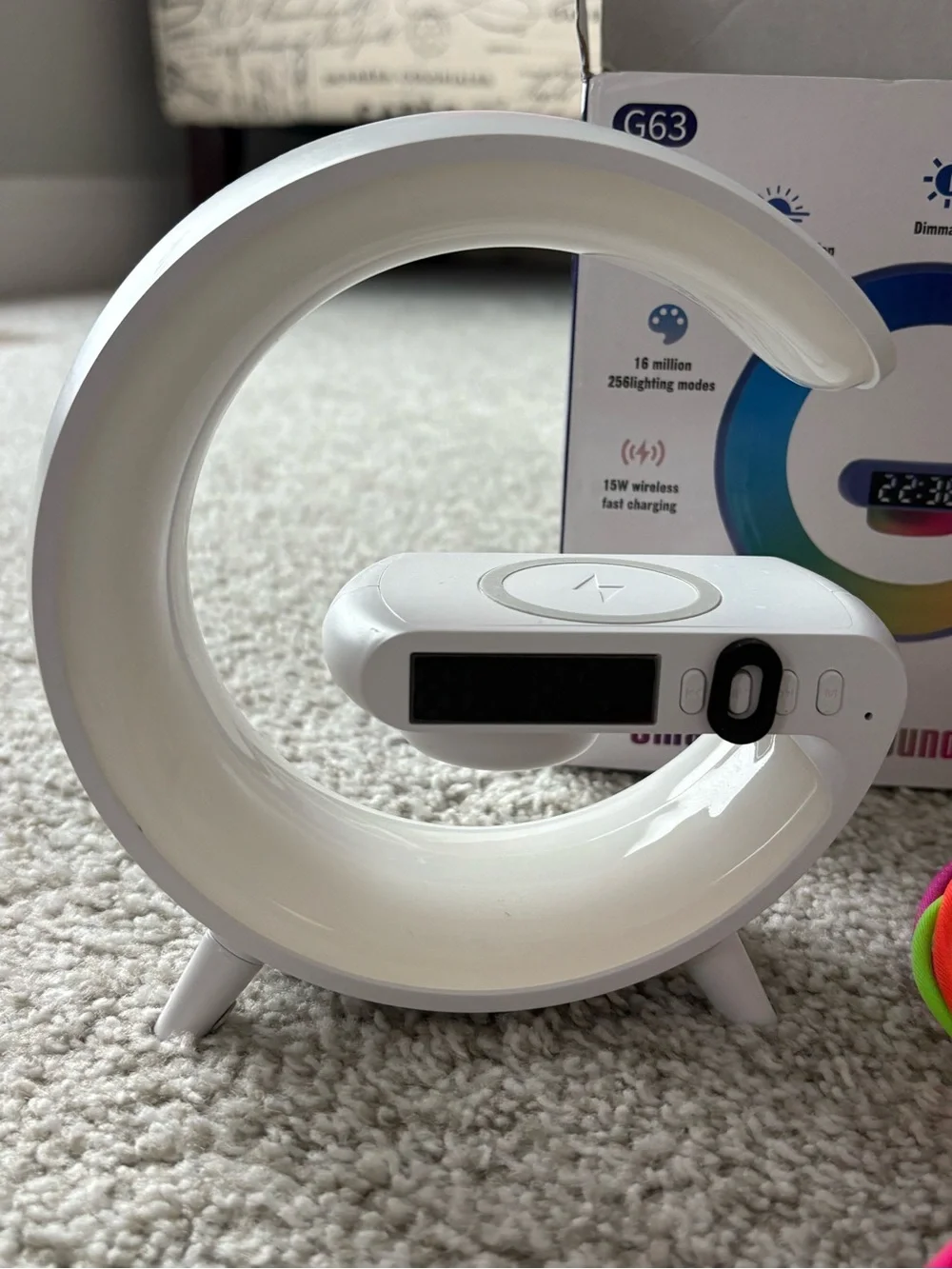 RGB G63 Sunrise Simulation Sound Machine Night Light - Phone Charger Station
